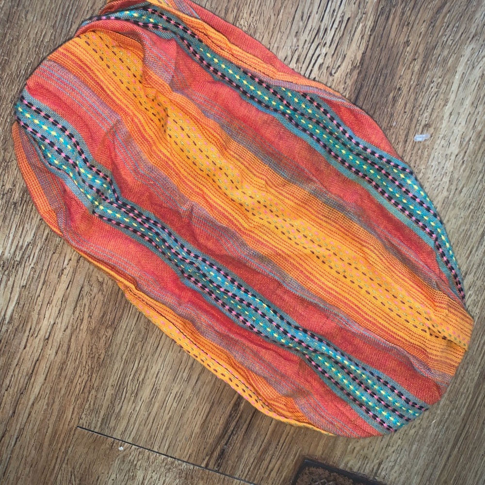 Pretty orange hippie headband